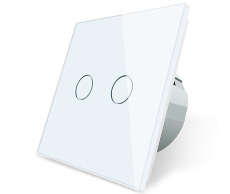 Distanza di vetro temperata del foro del commutatore 220V 300W 60mm della parete dello Smart Home della luce di tocco